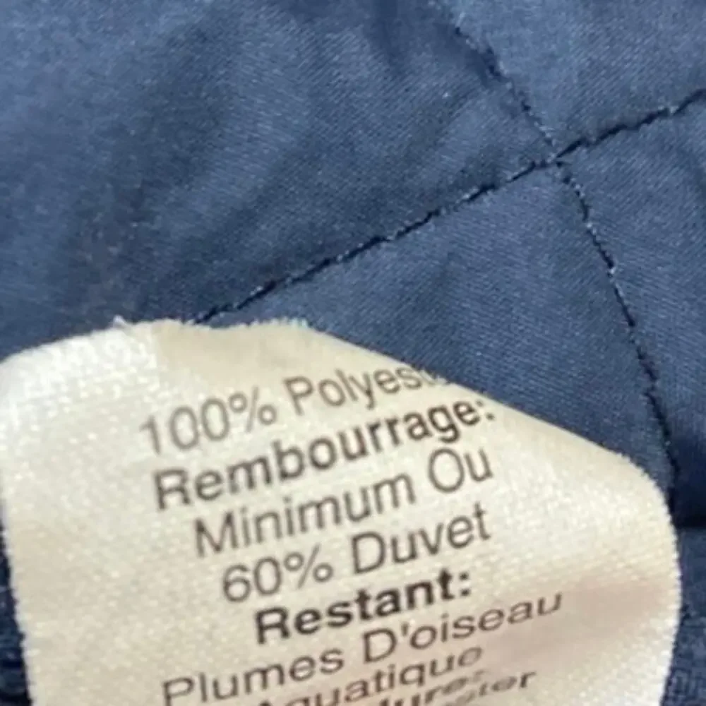 J.Crew Women's Blue Sleeveless Full Zip Quilted Down Puffer Coat Jacket Vest S